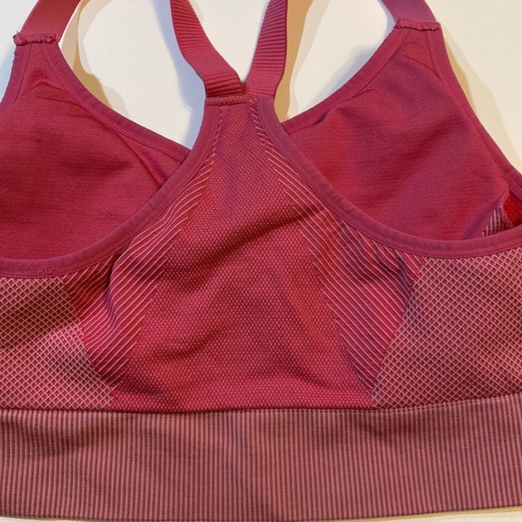 L pink Athletic Works sports bra size large (12-14) multiple patterns pink white - Picture 3 of 7